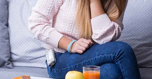 woman with snacks