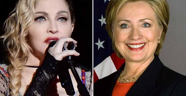 madonna and hillary clinton