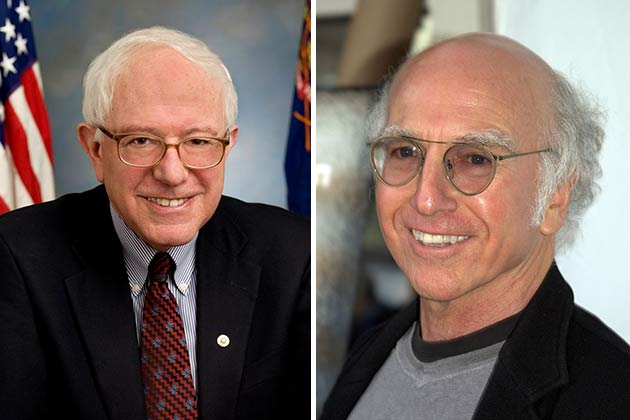 Bernie Sanders and Larry David