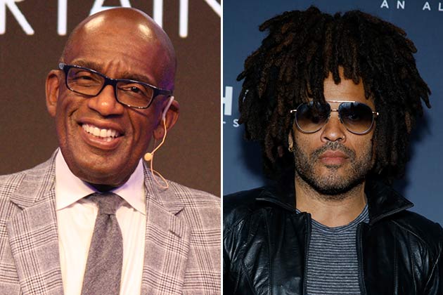 Al Roker and Lenny Kravitz