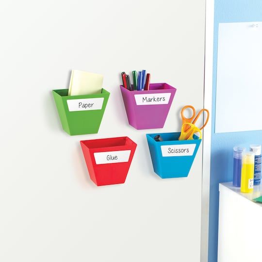Create Extra Storage with Magnetic Bins
