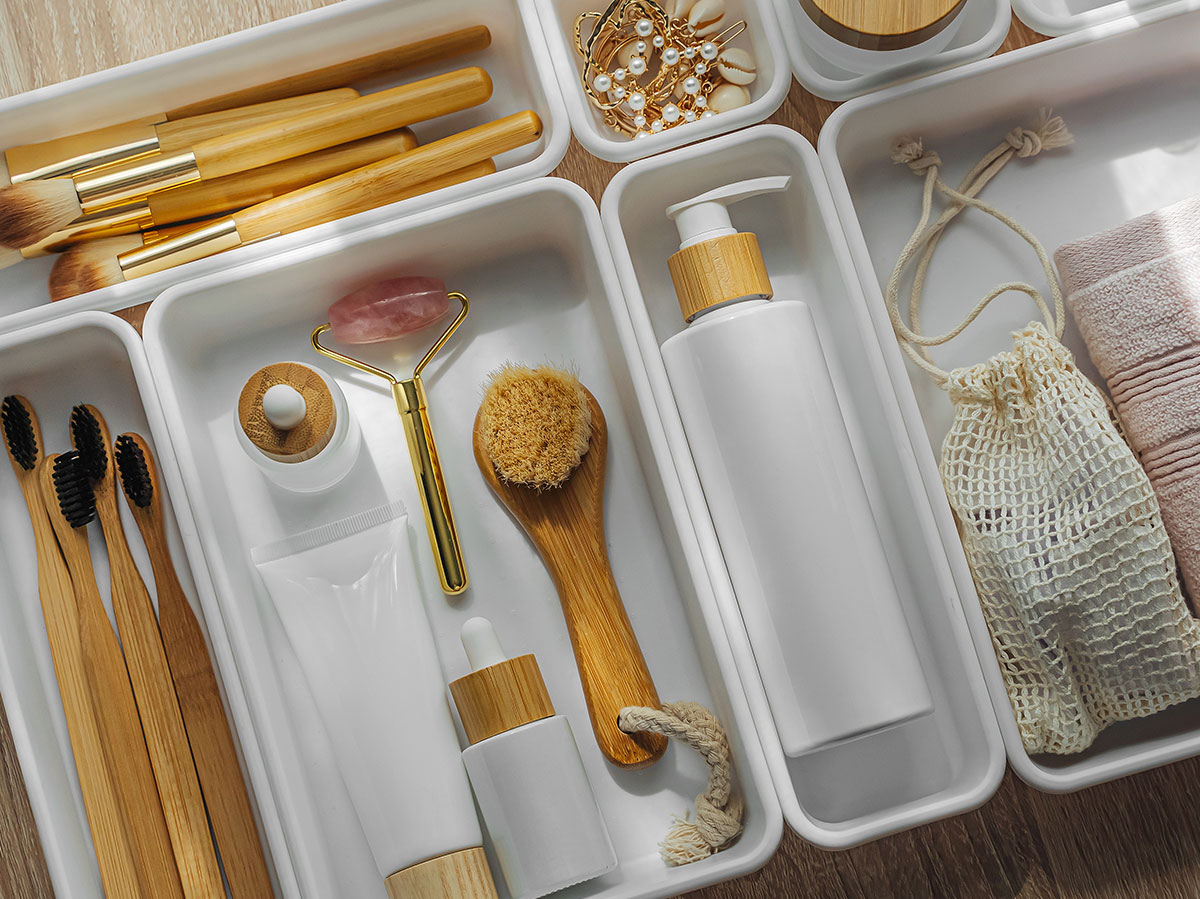 Organize Beauty Products with Drawer Inserts