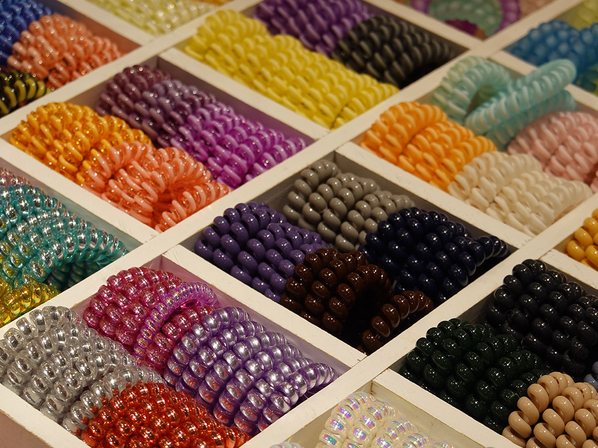 Organize Hair Accessories in a Craft Box