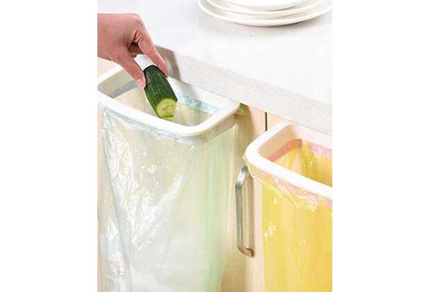 Clip-On Garbage Bag Holder