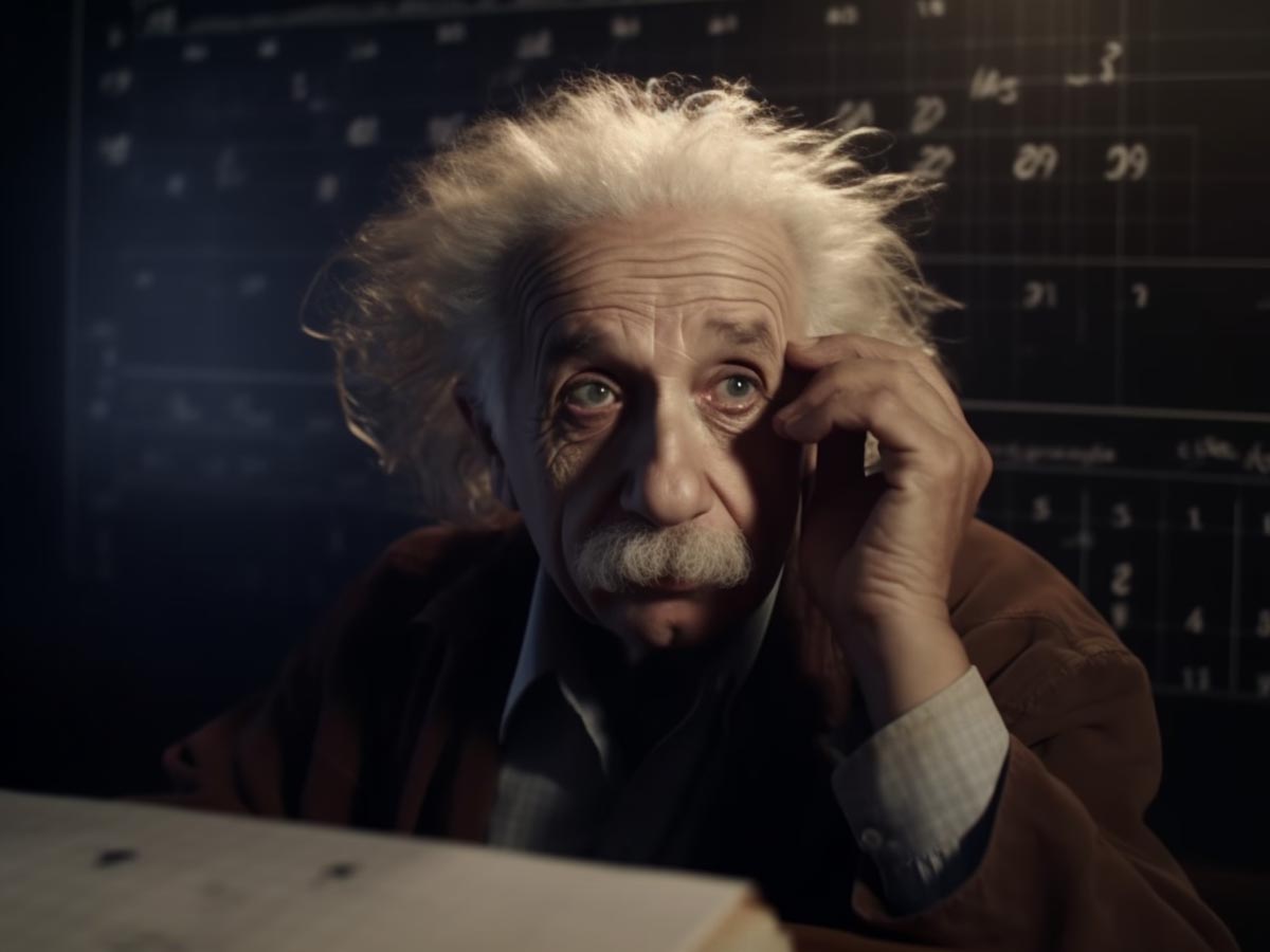 Einstein Flunked Math