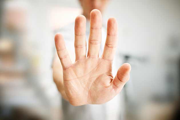 Showing the Palm of Your Hand