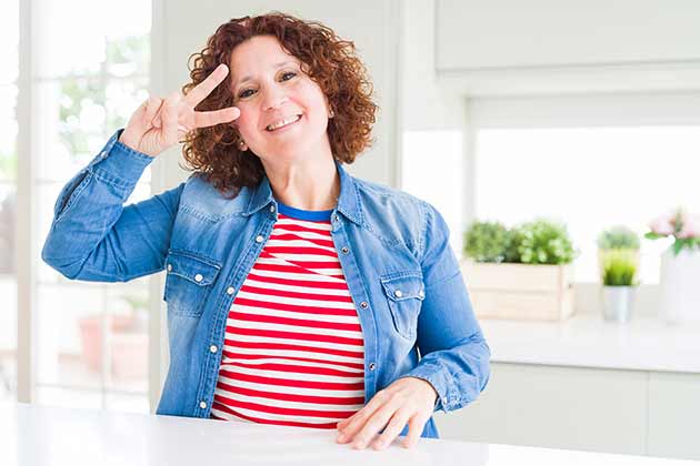 Making a Peace Sign
