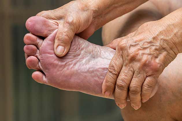Showing the Soles of Your Feet