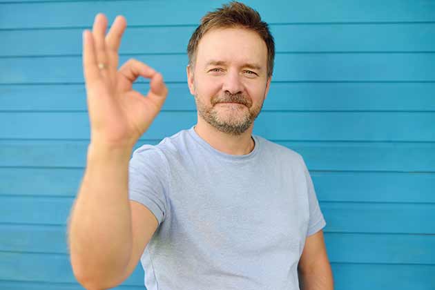 Making the “OK” Sign