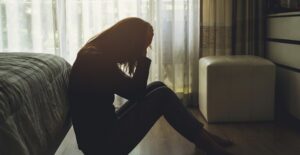 depressed woman