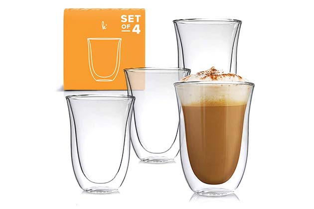 Double Walled Latte Cups Set