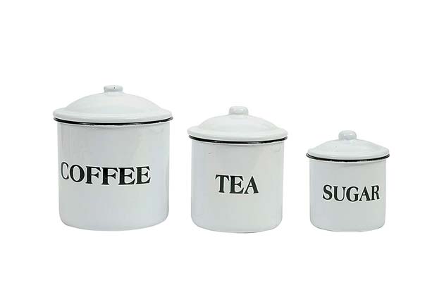 Containers for Coffee, Tea, and Sugar