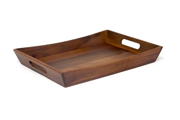 Lipper International Acacia Curved Serving Tray