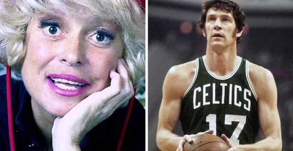 Carol Channing and John Havlicek.