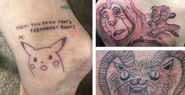 Some examples of bold tattoo fails.