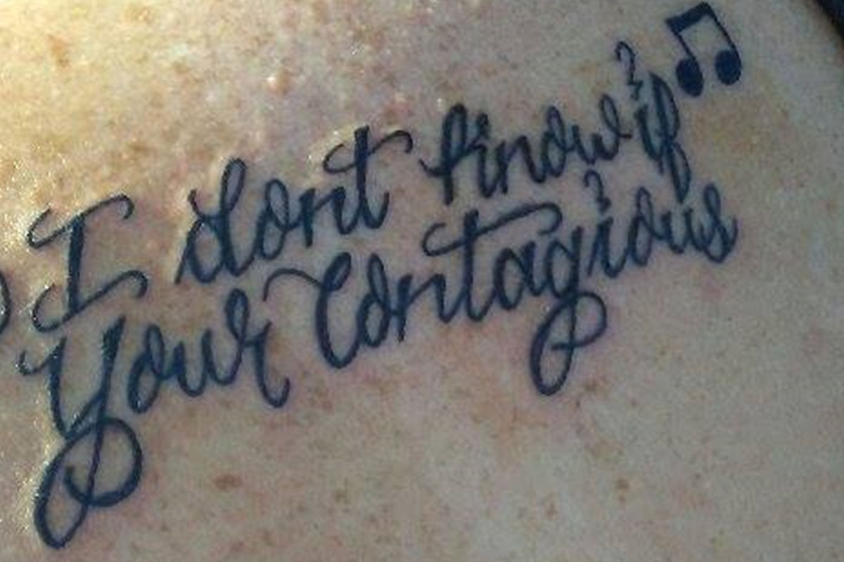 Even if this wasn't misspelled, it would still be a terrible tattoo.