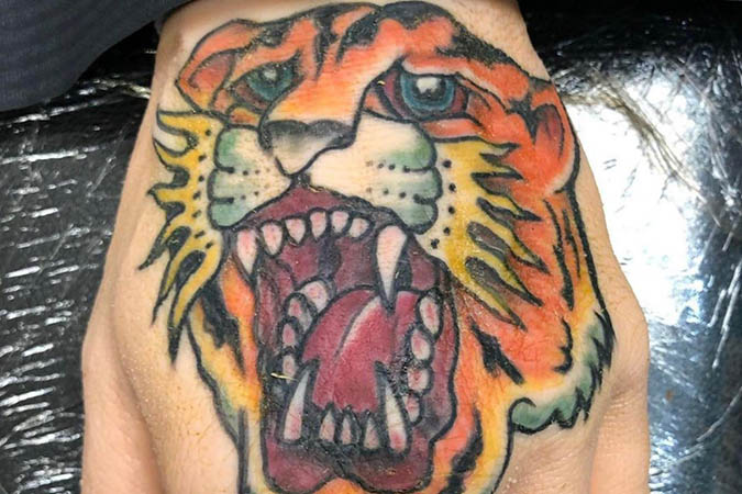 This sad tiger is asking for death.