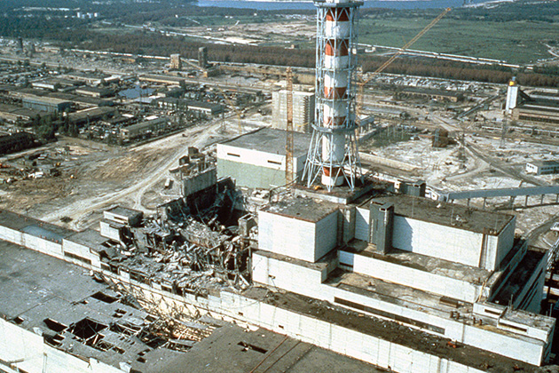 Chernobyl Nuclear Power Plant a Few Weeks After the Explosion