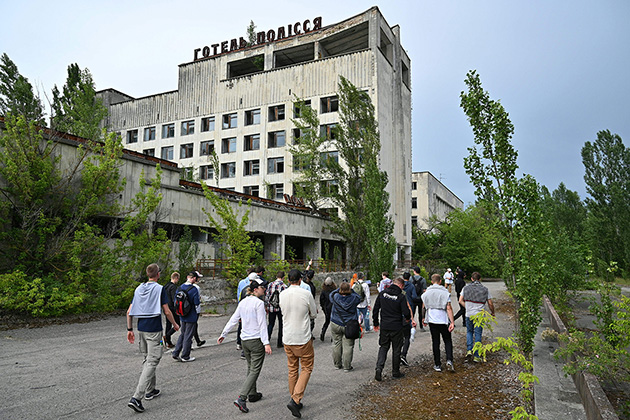 Visitors Take a Tour of Chernobyl