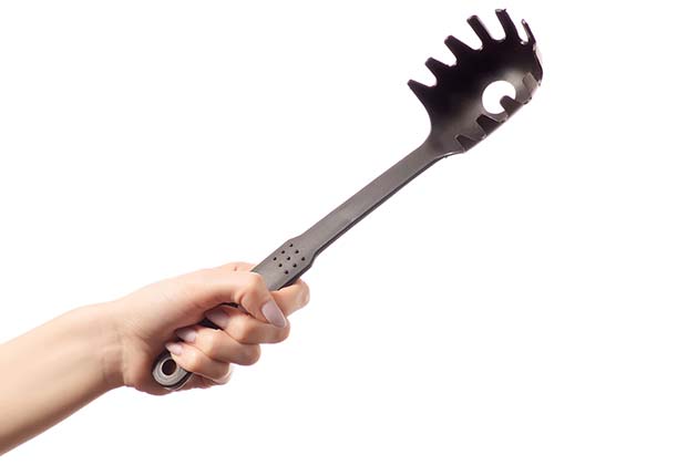 The Hole in Pasta Spoons