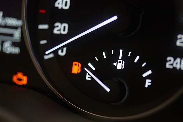 The Arrow Next to the Gas Gauge
