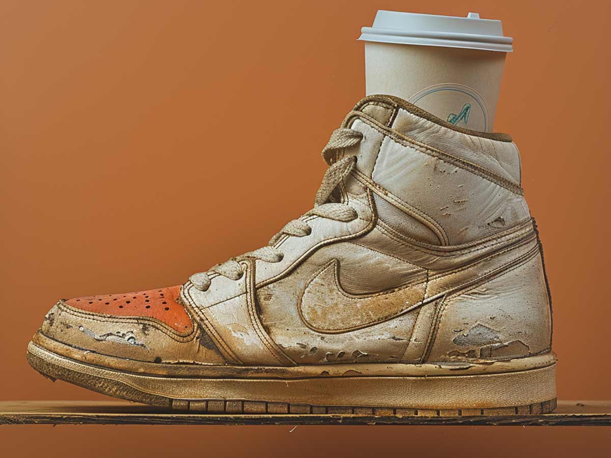 Old Shoe for a Cup Holder