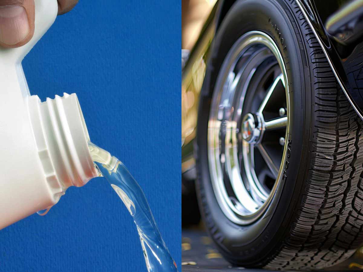 Bleach for Shiny Tires