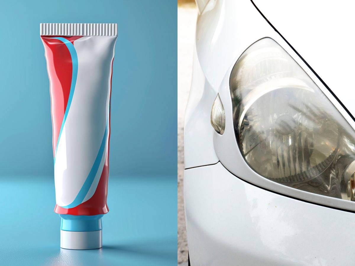 Toothpaste for Cloudy Headlights