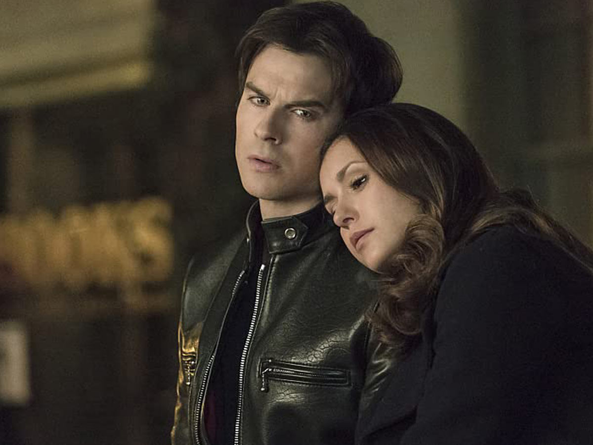 Nina Dobrev and Ian Somerhalder
