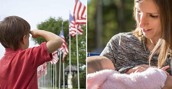 flag respect and baby feeding