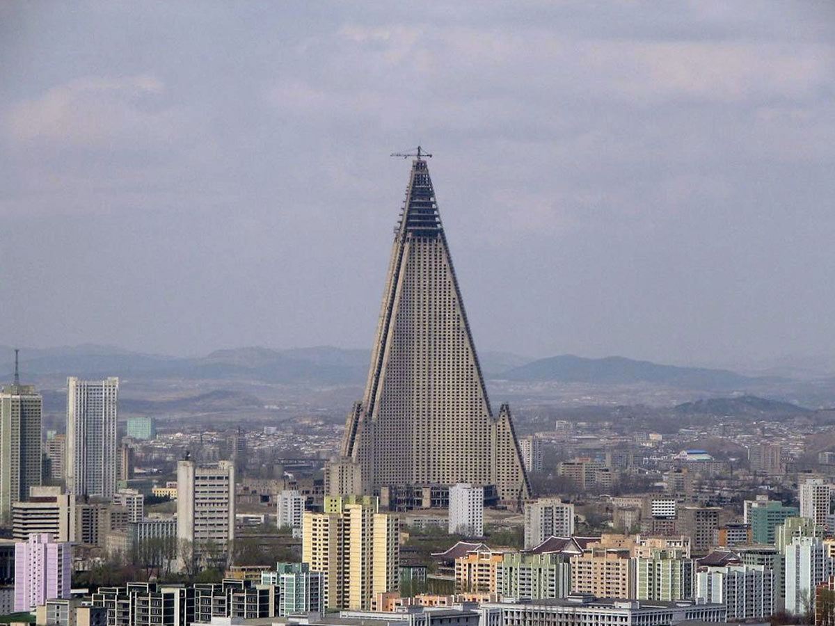 North Korea’s Tallest Building is Called an Unfinished Hotel Called “The Hotel of Doom"