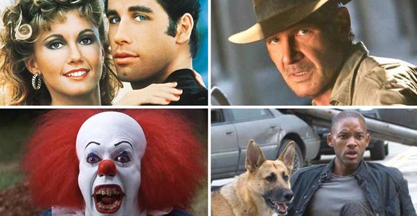 grease, IT, indiana jones, and i am legend screen caps