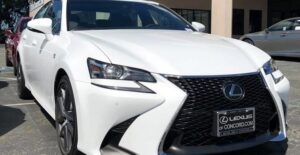 a white 2019 lexus gs