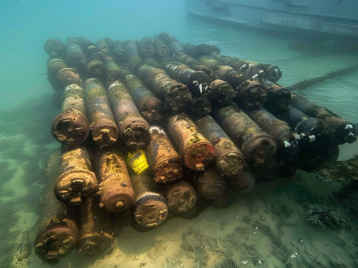 Almost 100 WWII Bombs