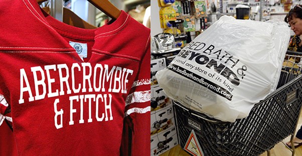 Abercrombie & Fitch and Bed Bath & Beyond