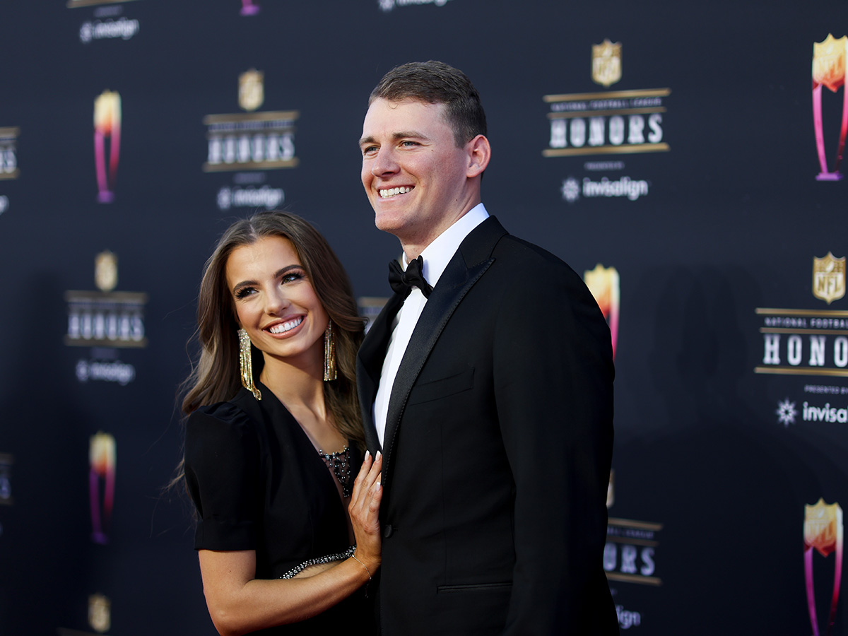 Mac Jones and Sophie Scott