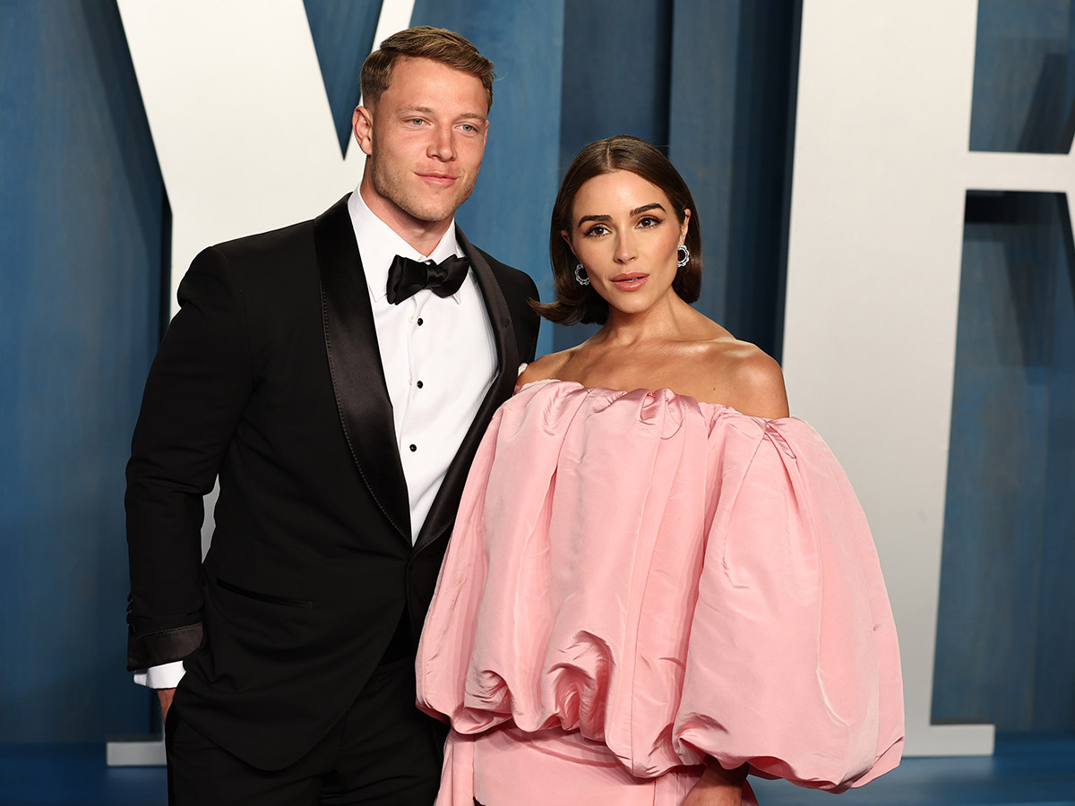 Christian McCaffrey and Olivia Culpo