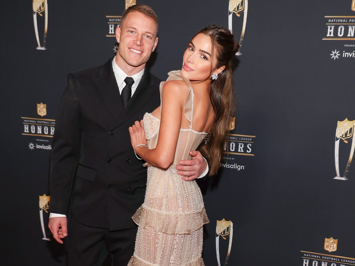 Christian McCaffrey and Olivia Culpo