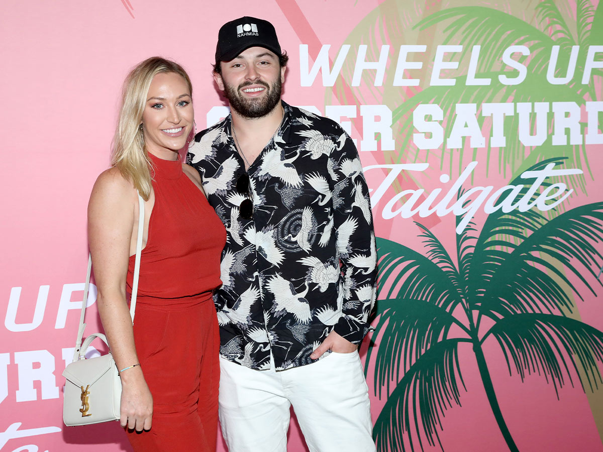 Baker Mayfield and Emily Wilkinson