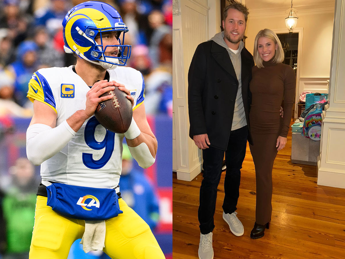 Matthew Stafford and Kelly Stafford