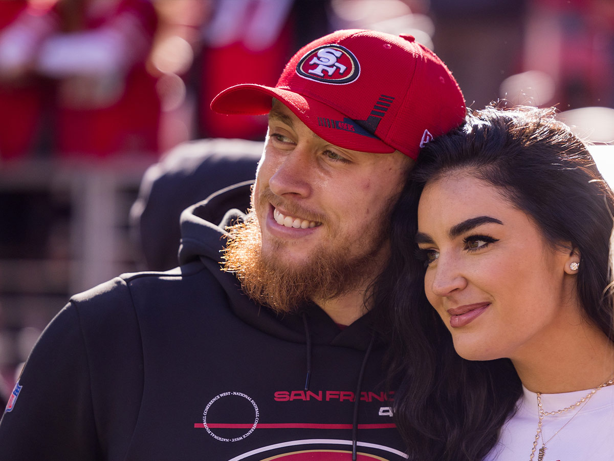 George Kittle and Claire Kittle