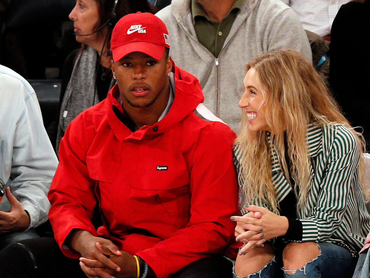 Saquon Barkley and Anna Congdon