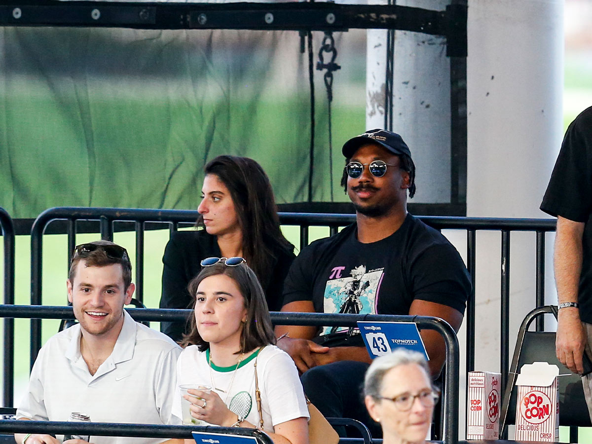 Myles Garrett and Serra Tumay