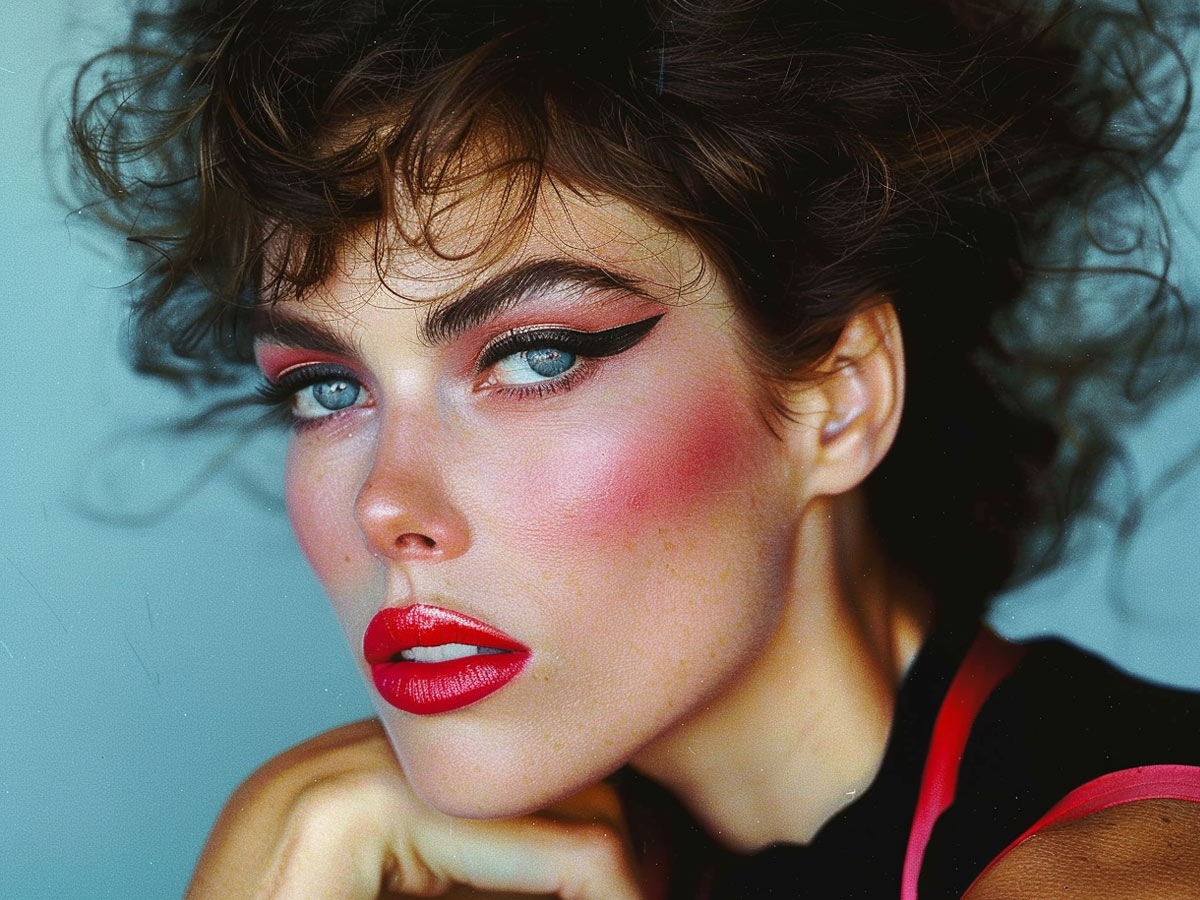 The 1980s: Exaggerated Blush