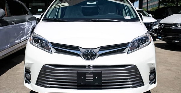a white 2020 toyota sienna