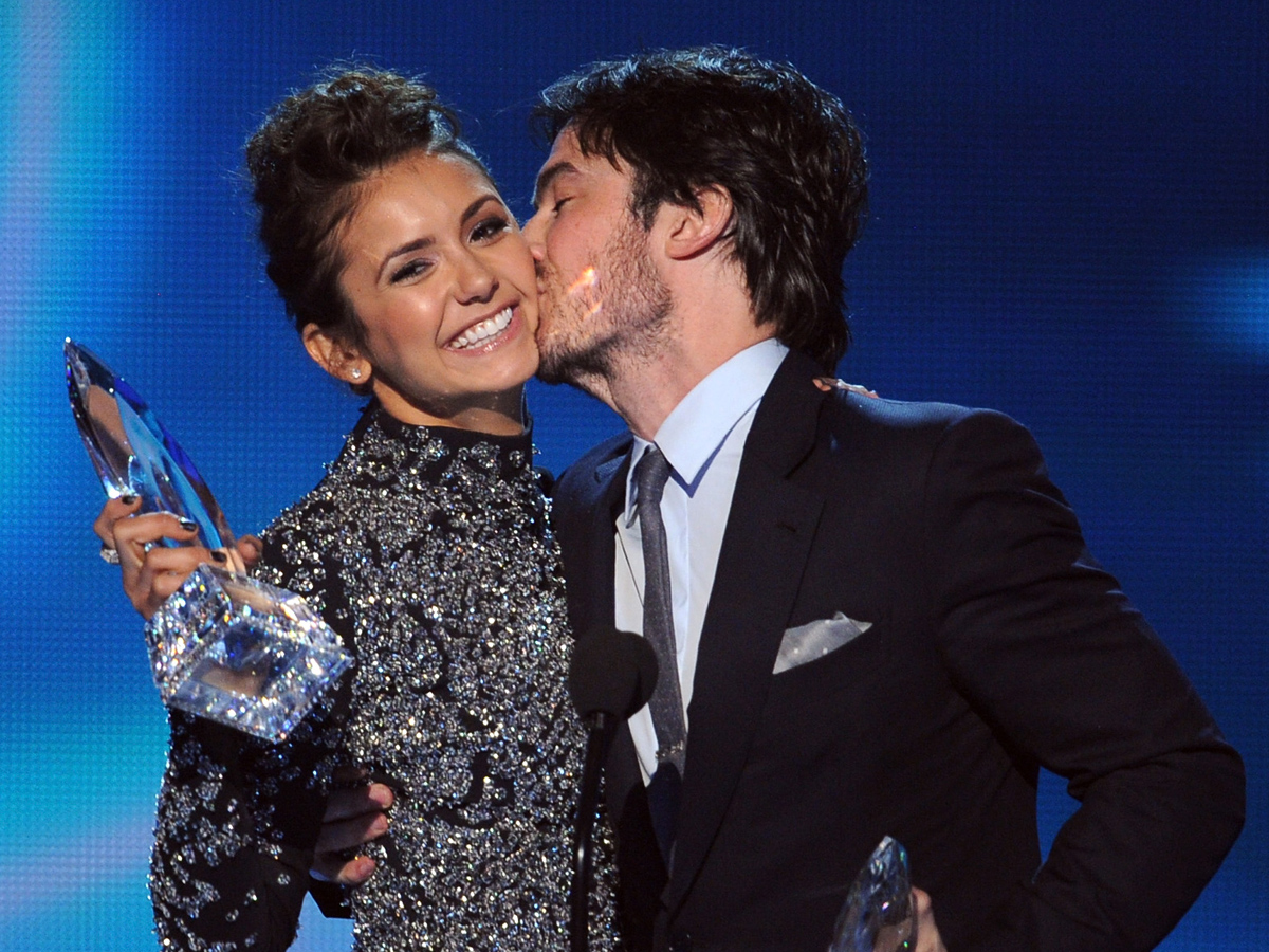 Nina Dobrev and Ian Somerhalder