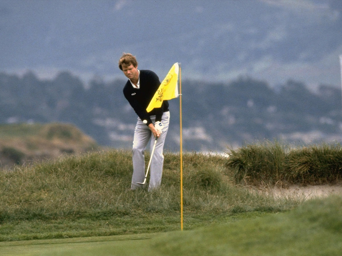 Tom Watson Holes in Birdie Chip at U.S. Open