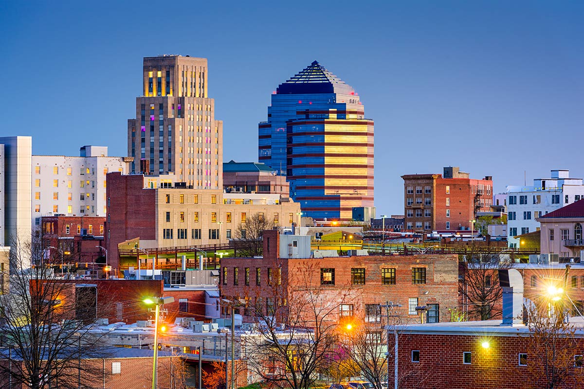 Most: Durham, North Carolina