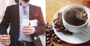 guy drinking coffee
