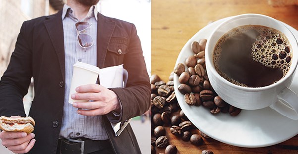 guy drinking coffee